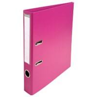 Exacompta Prem Touch Ordner A4 50 mm Fuchsia 2 Ringe 53547E Pappkarton, PP (Polypropylen) Hochformat 10 Stück