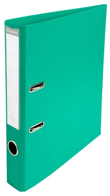 Exacompta Prem Touch Ordner Schmal A4 50 mm Grün 2 Ringe 53543E Kunststoff Hochformat 10 Stück