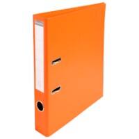 Exacompta Prem Touch Ordner A4 50 mm Orange 2 Ringe 53544E Pappkarton, PP (Polypropylen) Hochformat 10 Stück