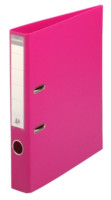 Exacompta Prem Touch Ordner Schmal A4 50 mm Himbeere 2 Ringe 53559E Kunststoff Hochformat 10 Stück