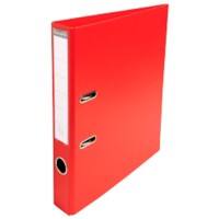 Exacompta PremTouch Ordner A4 50 mm Rot 2 Ringe 53545E Pappkarton, PVC (Polyvinylchlorid) Hochformat 10 Stück