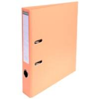 Exacompta PremTouch Ordner A4 50 mm Lachsfarben 2 Ringe 53505E Pappkarton, PVC (Polyvinylchlorid) Hochformat 10 Stück