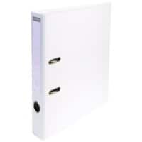 Exacompta PremTouch Ordner A4 50 mm Weiß 2 Ringe 53548E Pappkarton, PVC (Polyvinylchlorid) Hochformat 10 Stück