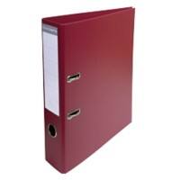 Exacompta PremTouch Ordner A4 70 mm Burgunder 2 Ringe 53704E Pappkarton, PVC (Polyvinylchlorid) Hochformat 10 Stück