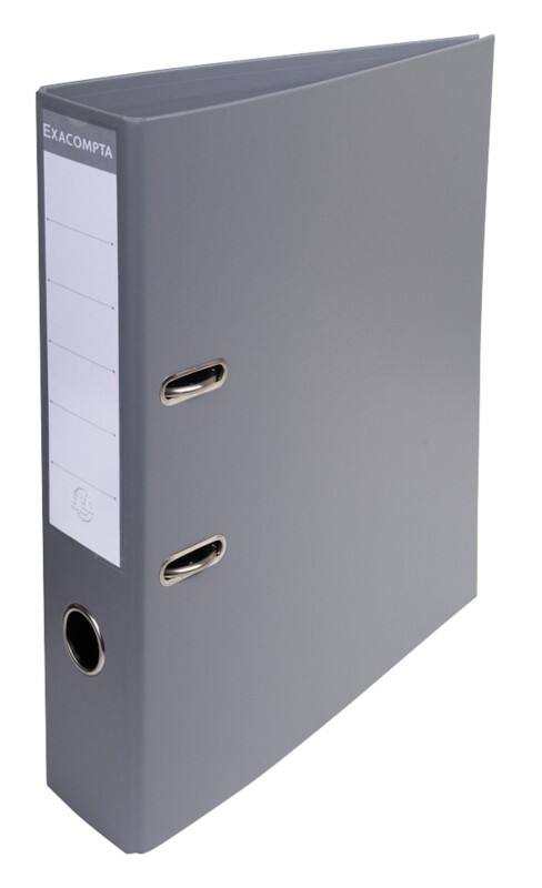 Exacompta Prem Touch Breit Ordner A4 70 mm Dunkelgrau 2 Ringe 53754E Kunststoff Hochformat  10 Stück