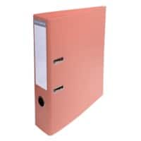 Exacompta PremTouch Ordner A4 70 mm Lachsfarben 2 Ringe 53705E Pappkarton, PVC (Polyvinylchlorid) Hochformat 10 Stück