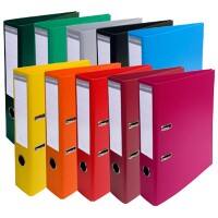 Exacompta PremTouch Ordner A4 70 mm Farbig Sortiert 2 Ringe 53074E Pappkarton, PVC (Polyvinylchlorid) Hochformat 10 Stück