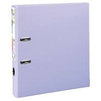 Exacompta PremTouch Ordner A4 Maxi 50 mm Violett 2 Ringe 53107E Pappkarton, PP (Polypropylen) Hochformat 10 Stück