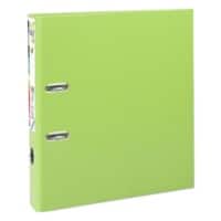 Exacompta PremTouch Ordner A4 Maxi 50 mm Grün 2 Ringe 53156E Pappkarton, PP (Polypropylen) Hochformat 10 Stück