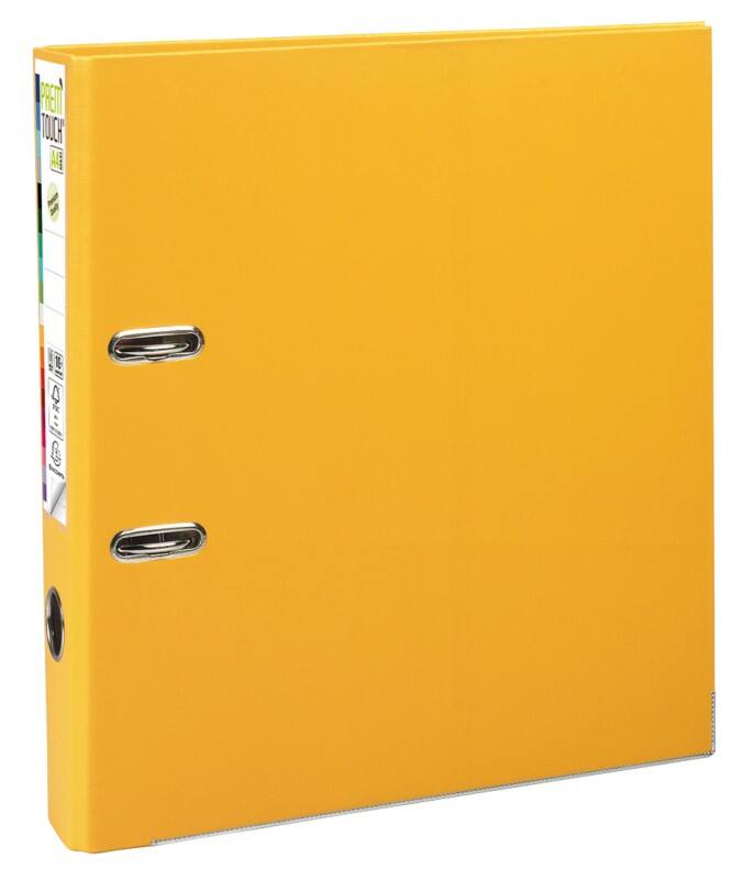 Exacompta Prem Touch Ordner Schmal A4 50 mm Gelb 2 Ringe 53149E Kunststoff Hochformat 10 Stück