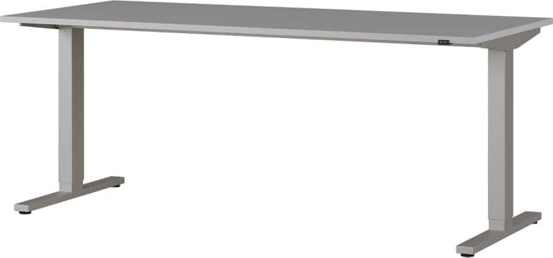 GERMANIA GW-Agenda Elektrisch Höhenverstellbar Sitz-Stehschreibtisch Rechteckig T-Fuß 1.800 (B) x 800 (T) x 1.200 (H) mm Melamin