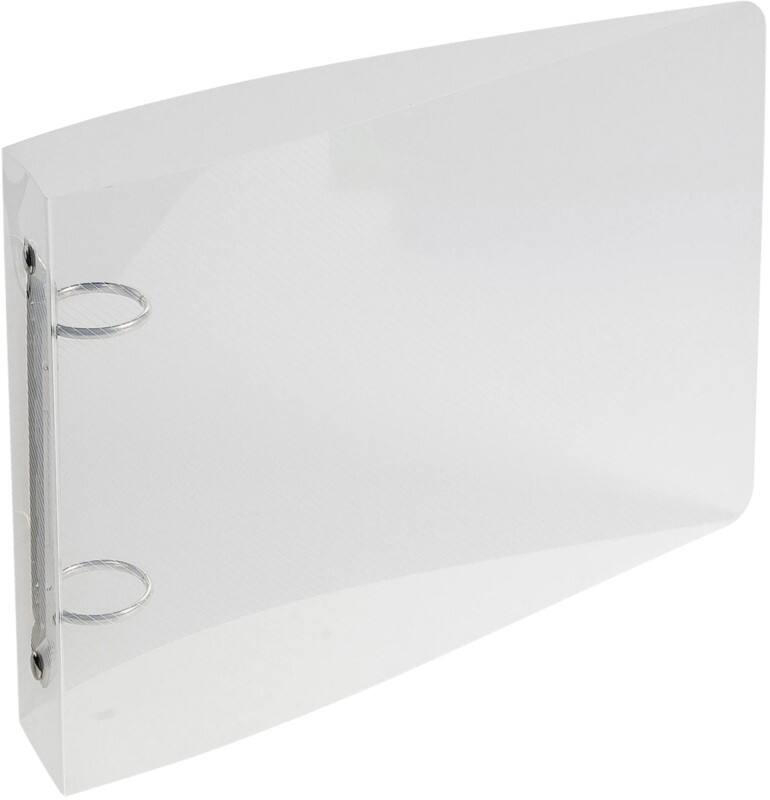Exacompta Ringbuch 2 Ringe 25 mm PP (Polypropylen) Transparent 10 Stück