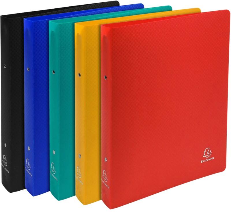 Exacompta 54280E Ringbuch 2 Ringe Polypropylen A4 Maxi Farbig sortiert 20 Stück