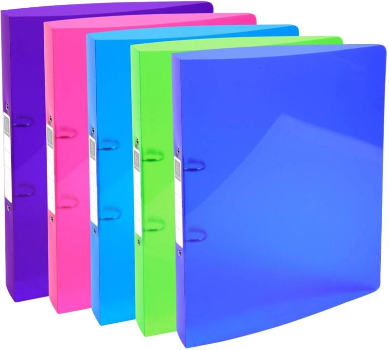 Exacompta Iderama Ringbuch 2 Ringe Polypropylen A4 Maxi Farbig sortiert 15 Stück