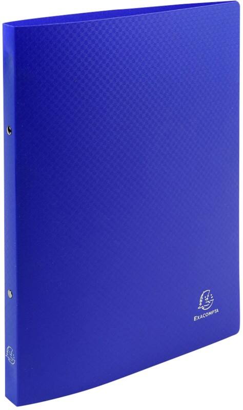 Exacompta Ringbuch 2 Ringe Polypropylen DIN A4 Dunkelblau 25 Stück