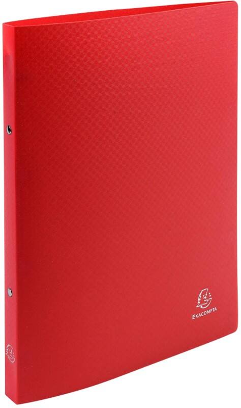 Exacompta Ringbuch 2 Ringe Polypropylen DIN A4 Rot 25 Stück