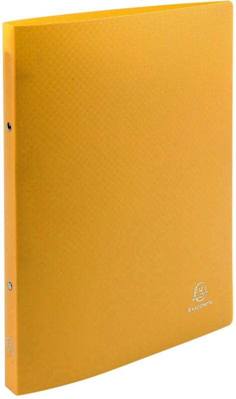 Exacompta Ringbuch 2 Ringe Polypropylen DIN A4 Gelb 25 Stück