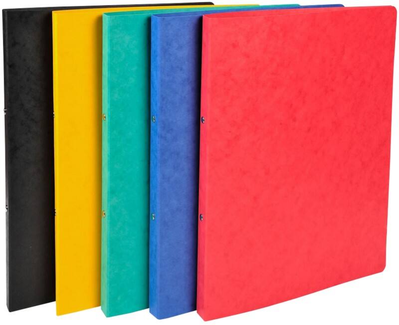 Exacompta Ringbuch 2 Ringe 15 mm Pressspankarton DIN A4 Farbig sortiert 20 Stück