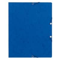 Exacompta Eckspannmappe 55462E Blau Karton 50 Stück