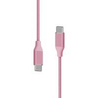 XLAYER 217089 1 x USB C Stecker auf 1 x USB Stecker Ladekabel 1,5m Rosa