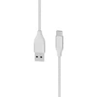 XLAYER 217082 1 x USB C Stecker auf 1 x USB Stecker Ladekabel 1,5m Silber