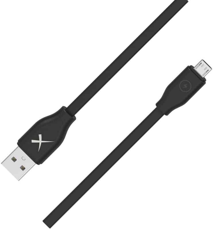 XLayer Ladekabel USB-C Male USB Micro A Male 2 m Schwarz