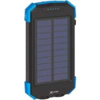 XLayer Powerbank Plus Solar 10.000 mAh Schwarz, Blau