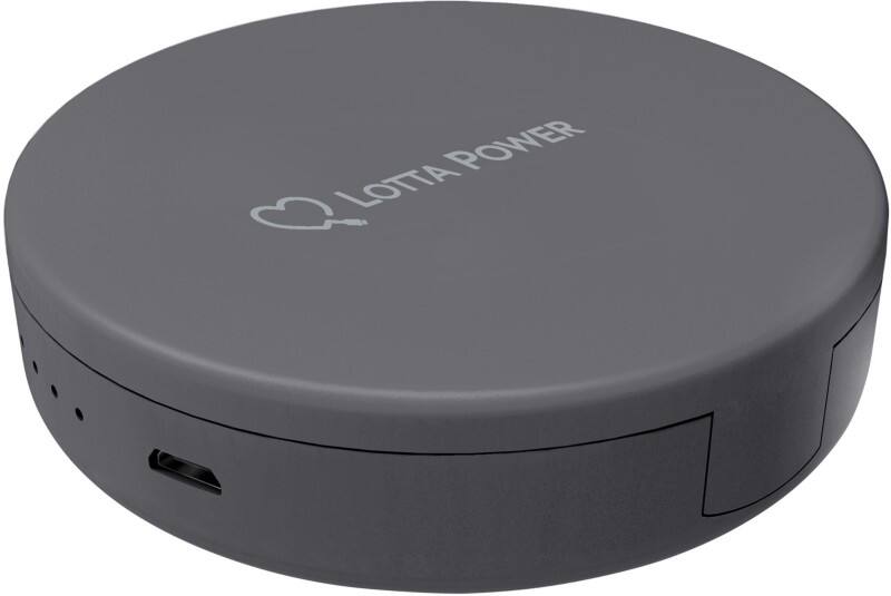 XLayer Powerbank Make-Up-Spiegel 4000 mAh Space Grau