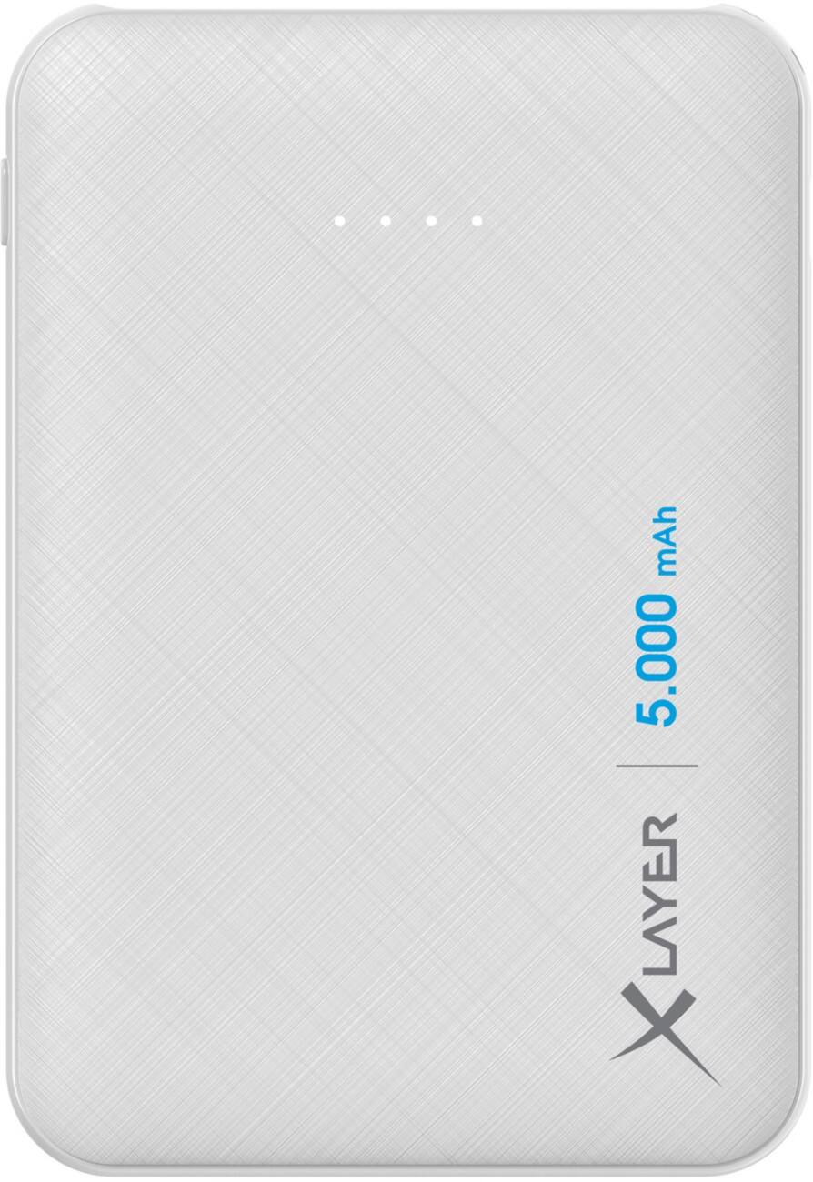 XLayer Powerbank Micro 5000 mAh Weiß