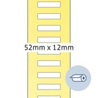 Herma 4065 Authentic Kleine Namensschildetiketten Selbstklebend Weiß 12 x 52 mm 5000 Labels