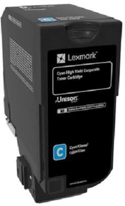 Lexmark Original Tonerkartusche 74C2HCE Cyan