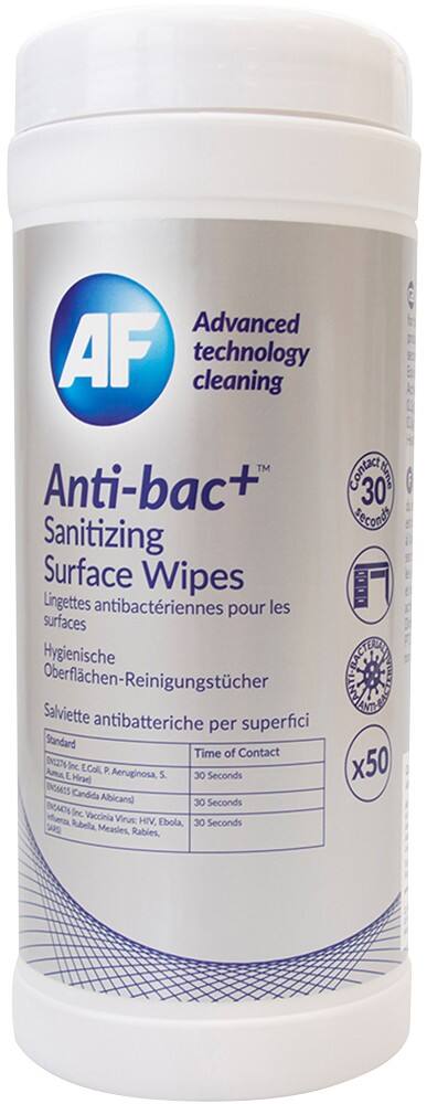 AF Oberflächen-Reinigungstücher Anti-bac+ 50 Stück