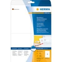 HERMA Korrekturetiketten 4229 Weiß Rechteckig DIN A4 105 x 148 mm 25 Blatt à 4 Etiketten