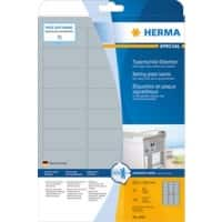 HERMA Typenschild-Etiketten 4592 Silber Rechteckig DIN A4 63,5 x 29,6 mm 10 Blatt à 27 Etiketten