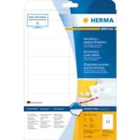 HERMA Korrekturetiketten 4228 Weiß Rechteckig DIN A4 97 x 42,3 mm 25 Blatt à 12 Etiketten