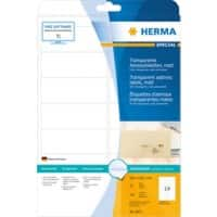 HERMA Transparente Etiketten 8671 Rechteckig DIN A4 99,1 x 38,1 mm 25 Blatt à 14 Etiketten