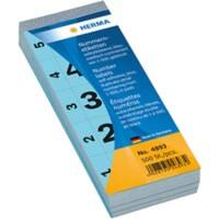 HERMA Nummernetiketten 4893 Blau 28 x 56 mm 500 Blatt à 5 Etiketten