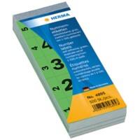 HERMA Nummernetiketten 4895 Grün 28 x 56 mm 100 Blatt à 5 Etiketten
