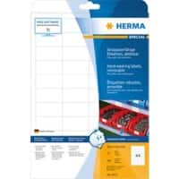 HERMA Wetterfeste Etiketten 4572 DIN A4 Weiß Rechteckig 48,3 x 25,4 mm 20 Blatt à 44 Etiketten