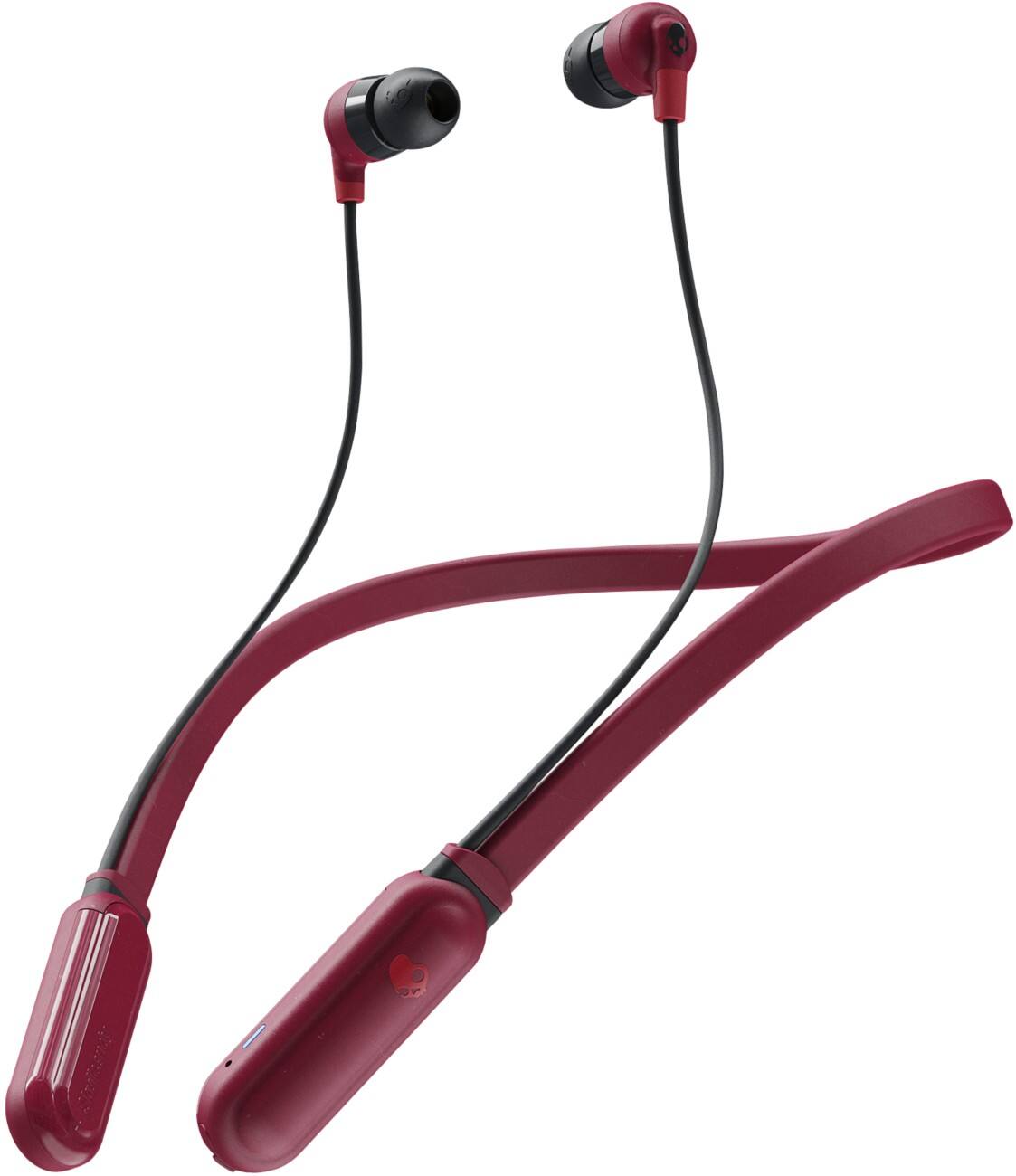 Skullcandy Kabellose Ohrhörer mit Nackenbügel Bluetooth mit Mikrofon INKD+ Rot