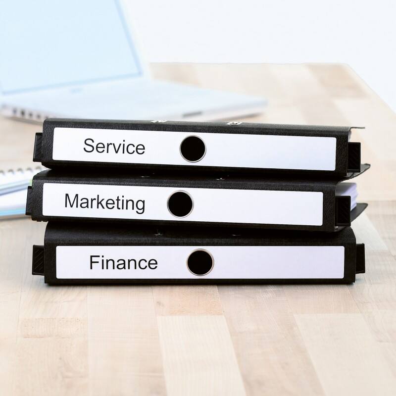 HERMA Ordneretiketten 5165 Weiß DIN A$ 34 x 297 mm 25 Blatt à 5 Etiketten