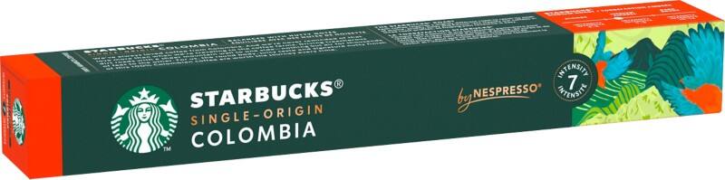 Starbucks by Nespresso Colombia Single-Origin Kaffeekapseln  Gemahlen Intensität 7 Medium 10 Stück à 5.7 g