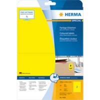 HERMA Farbige Etiketten 4496 Gelb Rechteckig 200 x 144 mm 20 Blatt à 14 Etiketten