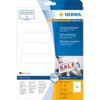HERMA Wiederablösbare Etiketten 10009 Weiß Rechteckig 88 x 33 mm 25 Blatt à 56 Etiketten