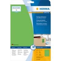 HERMA Farbige Etiketten 4424 Grün Rechteckig 210 x 297 mm 20 Blatt à 1 Etikett