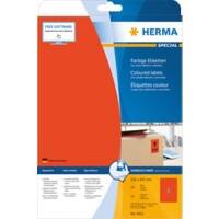 HERMA Farbige Etiketten 4422 Rot Rechteckig 210 x 297 mm 20 Blatt à 1 Etikett