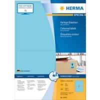 HERMA Farbige Multifunktionsetiketten 4568 Blau Rechteckig 199 x 143 mm 100 Blatt à 2 Etiketten