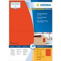 HERMA Farbige Etiketten 4567 Rot Rechteckig 199 x 143 mm 100 Blatt à 2 Etiketten