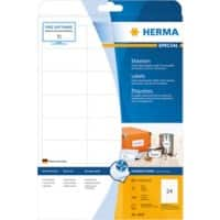 HERMA Inkjet Etiketten 4820 Weiß Rechteckig 66 x 33,8 mm 25 Blatt à 24 Etiketten