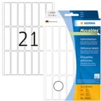 HERMA Mehrzwecketiketten 10606 Weiß Rechteckig 13 x 50 mm 32 Blatt à 21 Etiketten